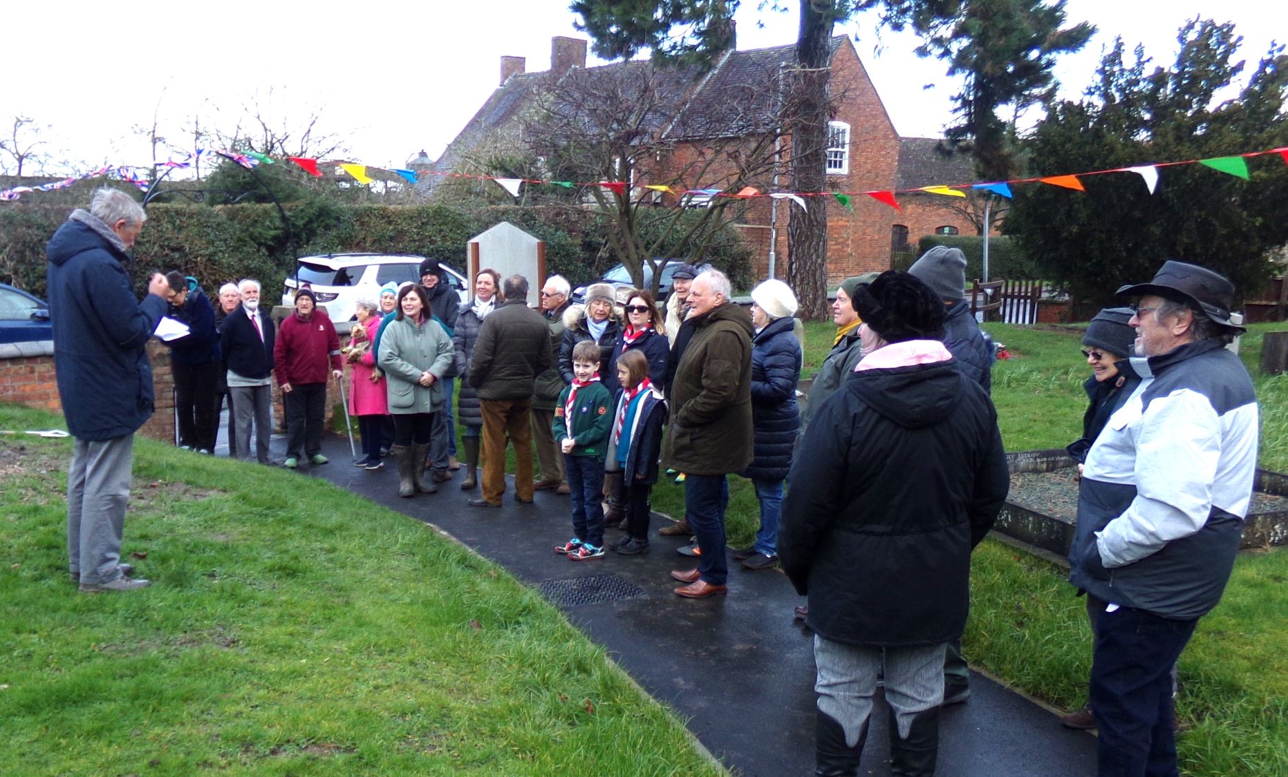 Stuart Tupling (PC Chairman) welcomes visitors to the event